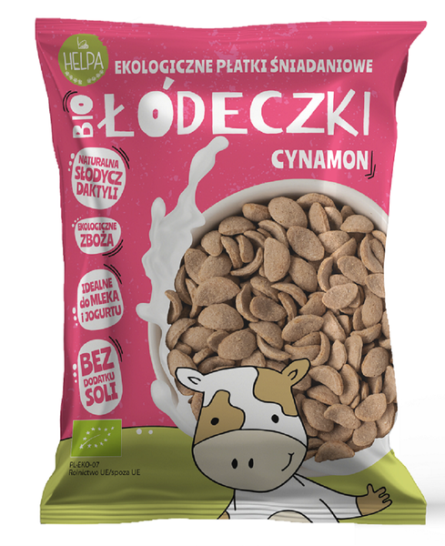 Łódeczki jaglano owsiane z cynamonem bez dodatku cukru 260 g - Helpa (EKO)