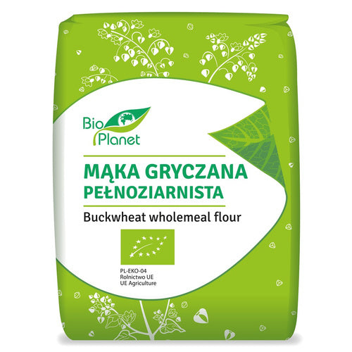 Mąka gryczana pełnoziarnista 1 kg - Bio Planet (EKO)