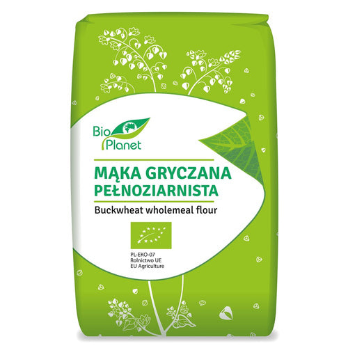 Mąka gryczana pełnoziarnista 500 g - Bio Planet (EKO)