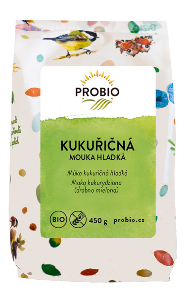 Mąka kukurydziana bezglutenowa 450 g - Probio (EKO)