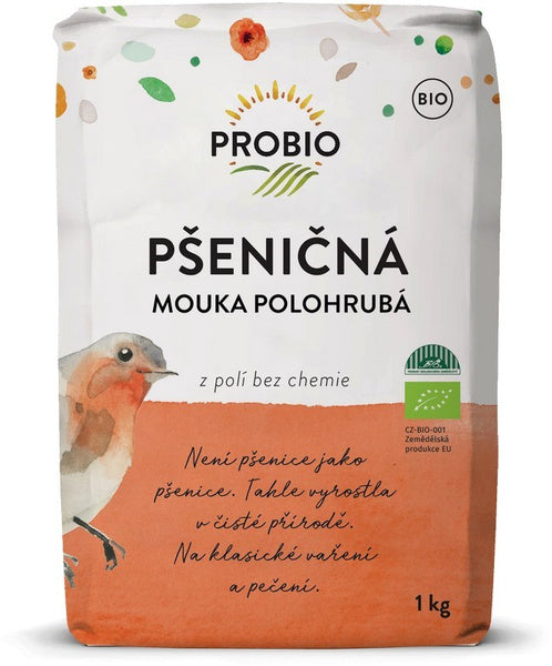 Mąka pszenna krupczatka typ 450 1 kg - Probio (EKO)