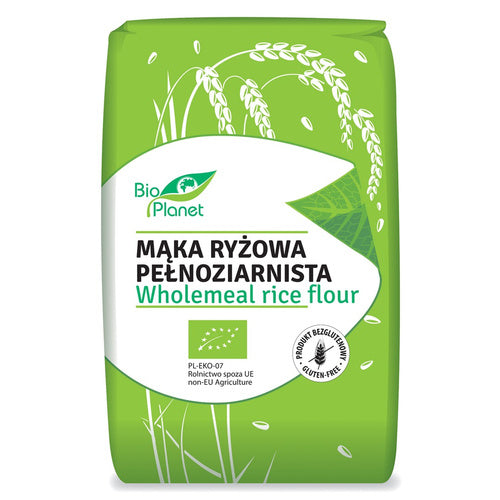 Mąka ryżowa pełnoziarnista 500 g - Bio Planet (EKO)