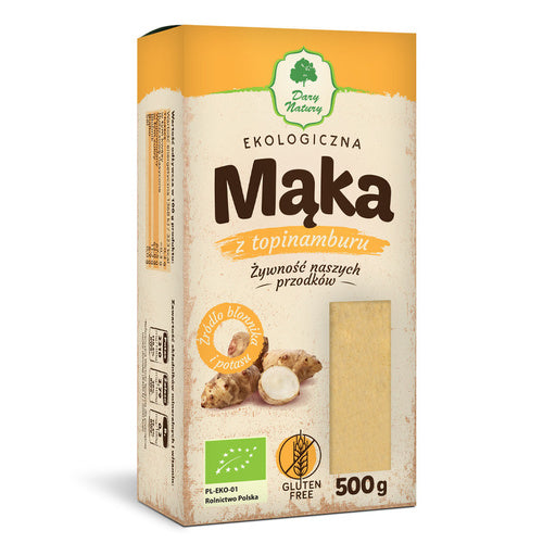 Mąka z topinamburu bezglutenowa 500 g - Dary Natury (EKO)