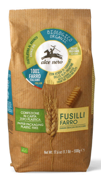 Makaron fusilli z płaskurki 500 g - Alce Nero (EKO)