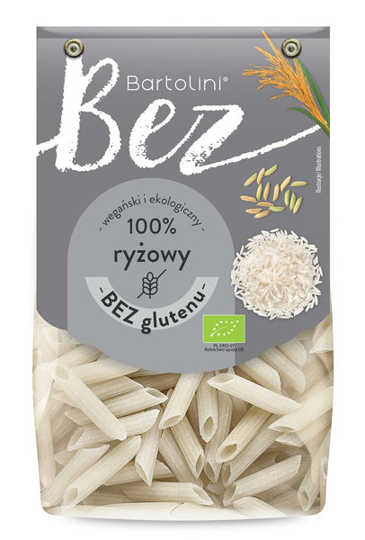 Makaron penne ryżowy bezglutenowy 250 g - Bartolini (EKO)