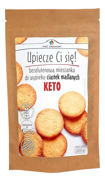 Mieszanka do wypieku ciastek maślanych bezglutenowa KETO 365 g - Pięć Przemian