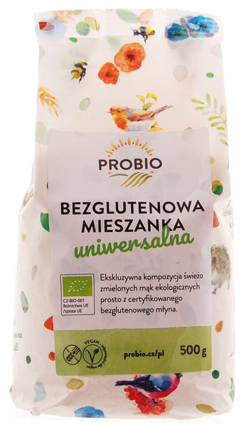 Mieszanka do wypieku uniwersalna bezglutenowa 500 g - Probio (EKO)