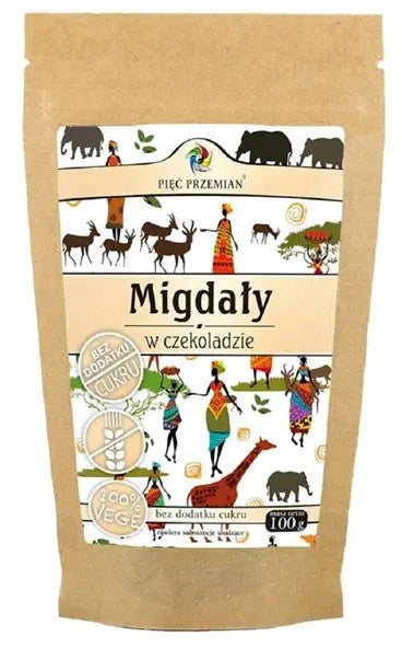 Migdały w czekoladzie bezglutenowe 100 g - Pięć Przemian