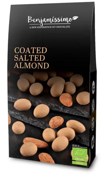Migdały w polewie słony karmel bezglutenowe 60 g - Benjamissimo (EKO)