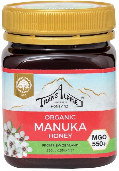 Miód manuka MGO 550+ 250 g - Tranzalpine (EKO)