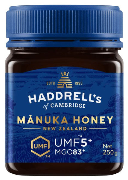 Miód manuka umf 5+ mgo 83+ 250 g - Haddrell'S Of Cambridge