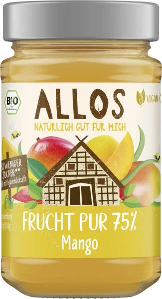Mus z mango 75 % 250 g - Allos (EKO)