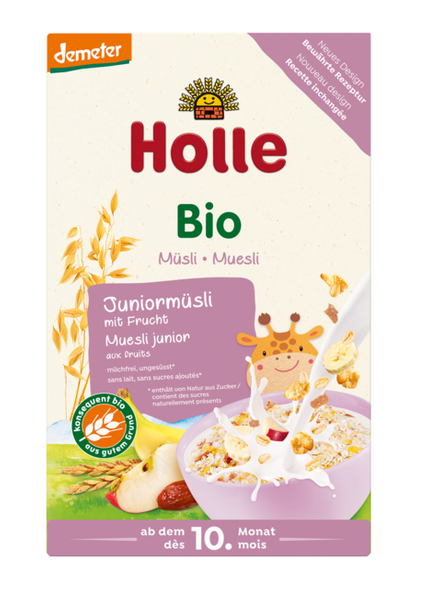 Musli dla dzieci junior z owocami od 10 msc. 250 g - Holle (EKO)