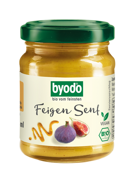 Musztarda figowa bezglutenowa 125 ml - Byodo (EKO)