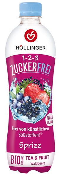 Napój gazowany owoce leśne bez cukru 500 ml - Hollinger (EKO)