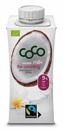 Napój kokosowy do gotowania bez dodatku cukru fair trade 200 ml- Coco (EKO)