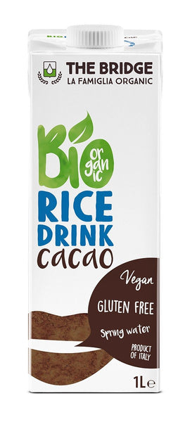 Napój ryżowy czekoladowy bezglutenowy 1 l - The Bridge (EKO)