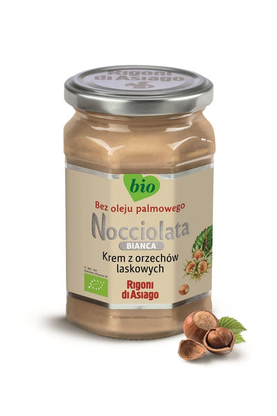 Nocciolata krem z orzechów laskowych biały bezglutenowy 250g - Rigoni Di Asiago (EKO)