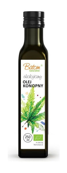 Olej konopny tłoczony na zimno 250 ml - Batom (EKO)