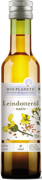 Olej z lnianki rydzowy tłoczony na zimno 250 ml - Bio Planete (EKO)