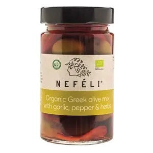 Oliwki mix bez pestek w zalewie 295 g (140 g) – Nefeli (EKO)