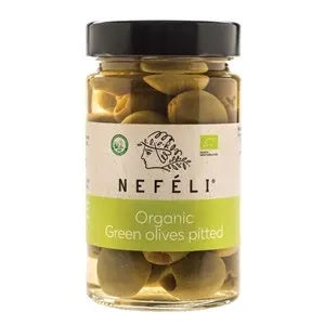 Oliwki zielone bez pestek w zalewie 295 g (140 g) - Nefeli (EKO)