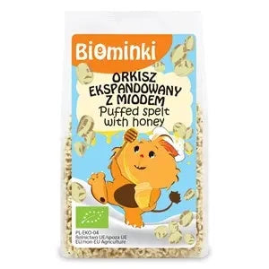 Orkisz ekspandowany z miodem 210 g - Biominki (EKO)