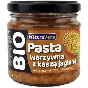 Pasta warzywna z kaszą jaglaną 185 g - Naturavena (EKO)