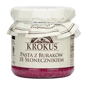 Pasta z buraków ze słonecznikiem bezglutenowa 180 g - Krokus