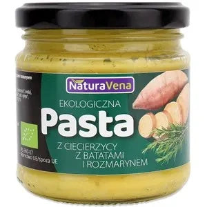 Pasta z ciecierzycy i batatów z rozmarynem 185 g - Naturavena (EKO)
