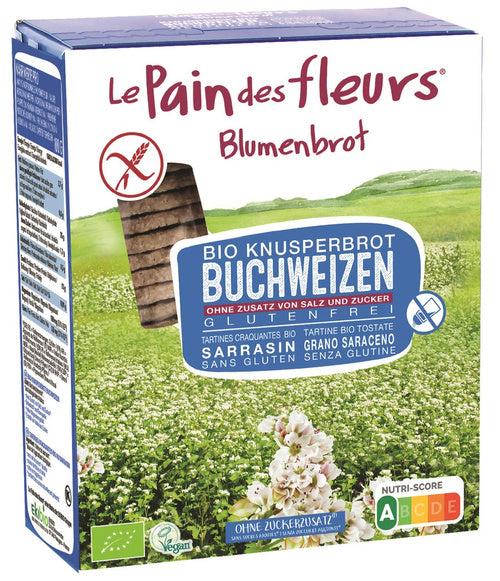 Pieczywo chrupkie proteinowe gryczane bez dodatku soli i cukru bezglutenowe 150 g - Le Pain Des Fleurs (EKO)