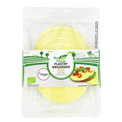 Plastry wegańskie żółte 160 g - Bio Planet (EKO)