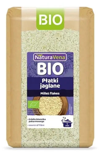 Płatki jaglane 400 g - NaturaVena (EKO)