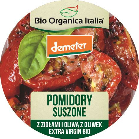 Pomidory suszone z ziołami i oliwą z oliwek extra virgin 125 g - Bio Organica Italia (EKO)