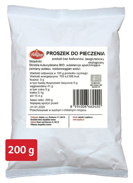 Proszek do pieczenia bezglutenowy 200 g - Amylon (EKO)