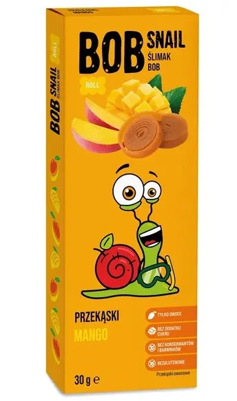 Przekąska bob snail roll mango bezglutenowa 30 g - Bob Snail