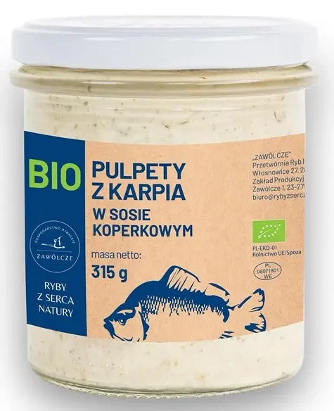 Pulpety z karpia w sosie koperkowym 315 g - Ryby Z Serca Natury (EKO)