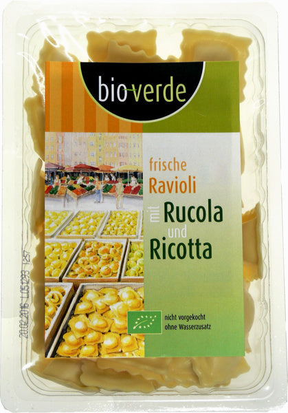 Ravioli świeże z rukolą i ricottą 250 g - Bio Verde (EKO)
