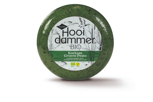 Ser żółty dojrzewający zielone pesto ok. 4,5 kg - Hooidammer (EKO)