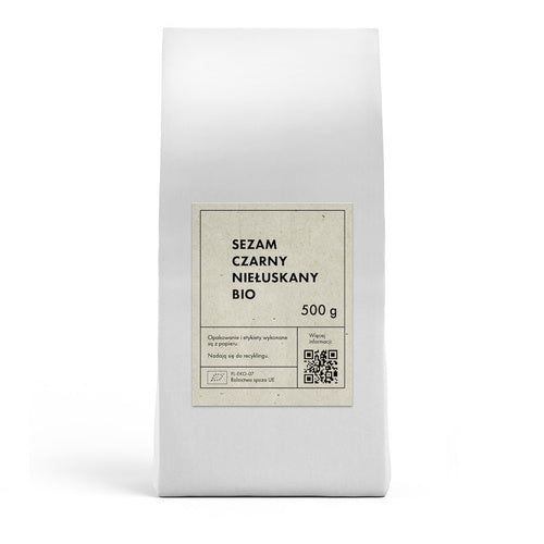 Sezam czarny niełuskany 500 g - The Planet (EKO)