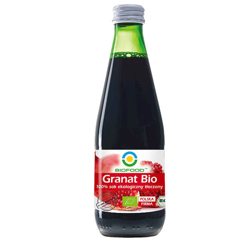 Sok z granatu NFC bezglutenowy 300 ml - Bio Food (EKO)