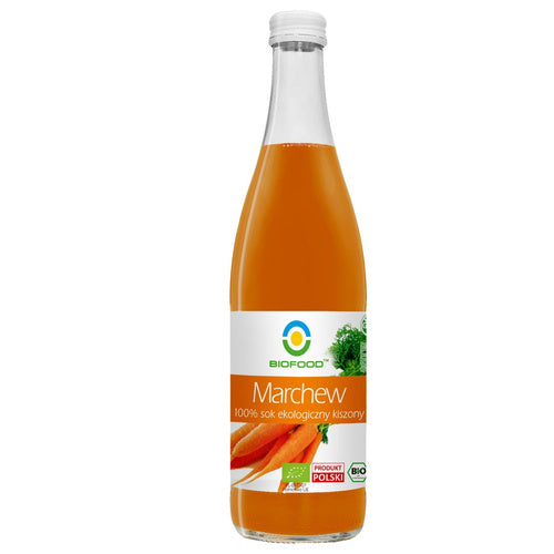 Sok z marchwi kiszonej NFC bezglutenowy 500 ml - Bio Food (EKO)