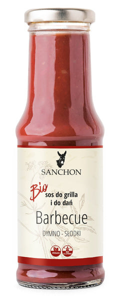 Sos barbecue wegański bezglutenowy 210 ml - Sanchon (EKO)