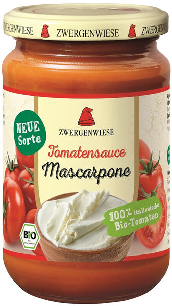 Sos pomidorowy z mascarpone bezglutenowy 340 ml - Zwergenwiese (EKO)