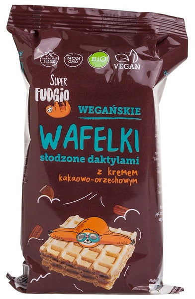 Wafelki z kremem kakaowo orzechowym słodzone daktylami 4 szt. 120 g - Me Gusto (EKO)