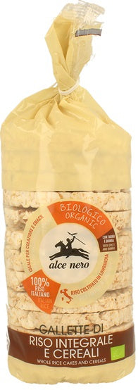 Wafle ryżowe pełnoziarniste z 4 ziarnami 100 g - Alce Nero (EKO)