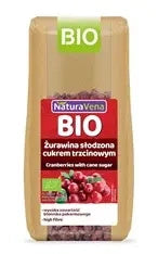 Żurawina słodzona cukrem trzcinowym 100 g - Naturavena (EKO)