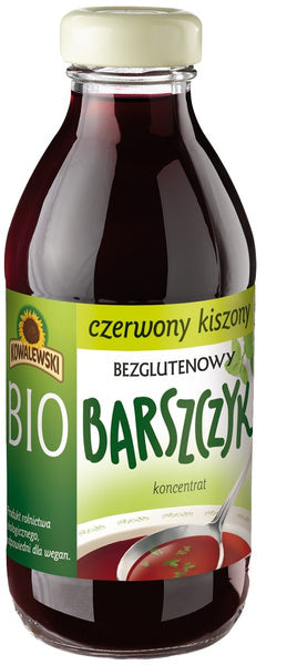 Barszcz czerwony kiszony bezglutenowy koncentrat 320 ml - Kowalewski (EKO)