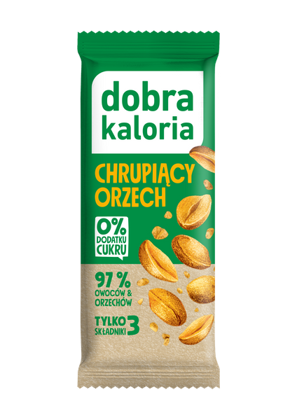 Baton daktylowy chrupiący orzech 35 g - Dobra Kaloria