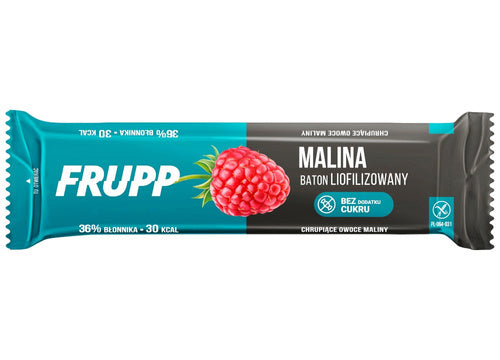 Baton liofilizowany malinowy frupp bezglutenowy 10 g - Celiko